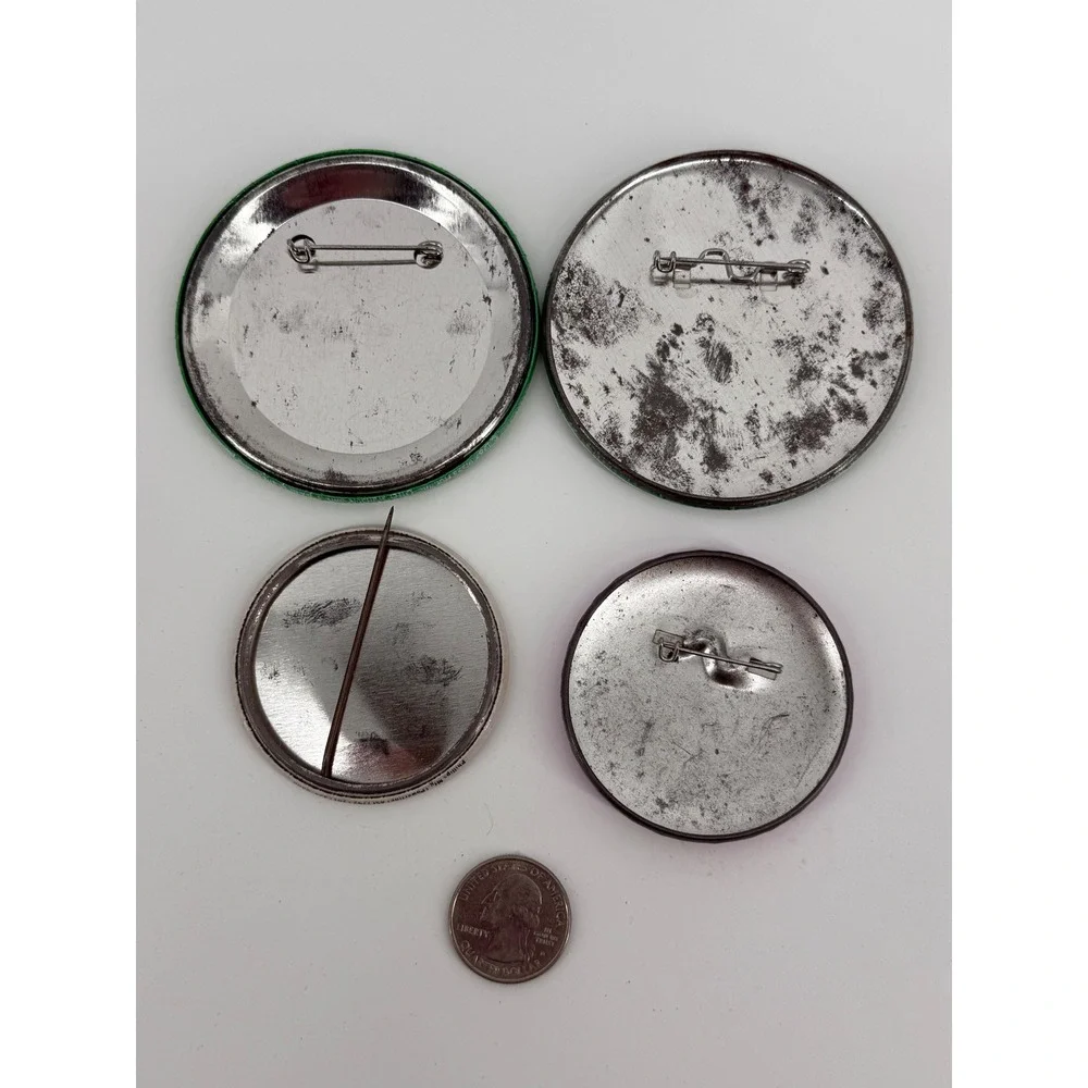 Pizza Hut Wendy's Coca-Cola Vintage Pinback Button Lot Metal Multicolor 80s 90s
